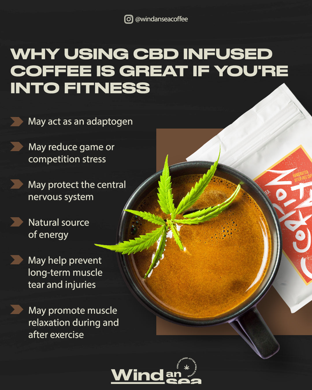 cbd infused coffee infographic