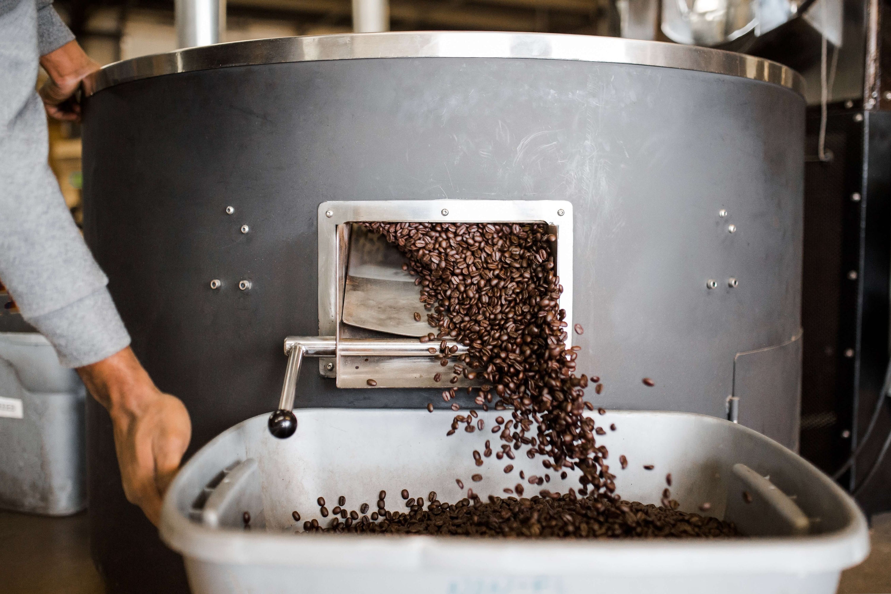 roasting coffee beans