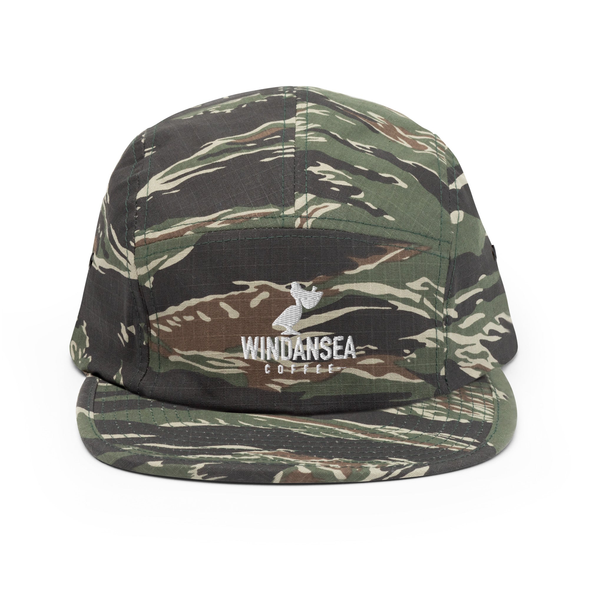 Embroidered Windansea 5-Panel Cap - WindanSea Coffee