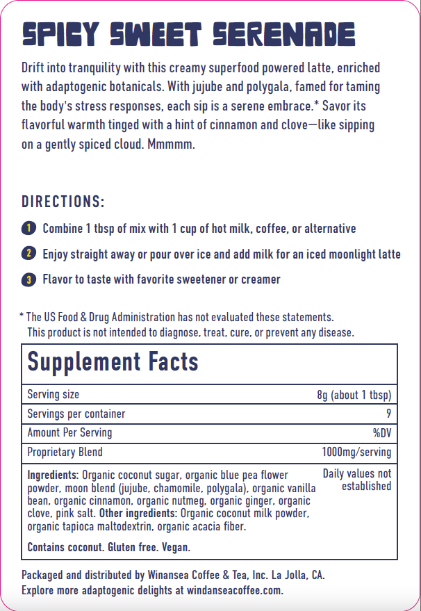 **PRE-SALE** Moonlight Latte | Adaptogen Latte Mix
