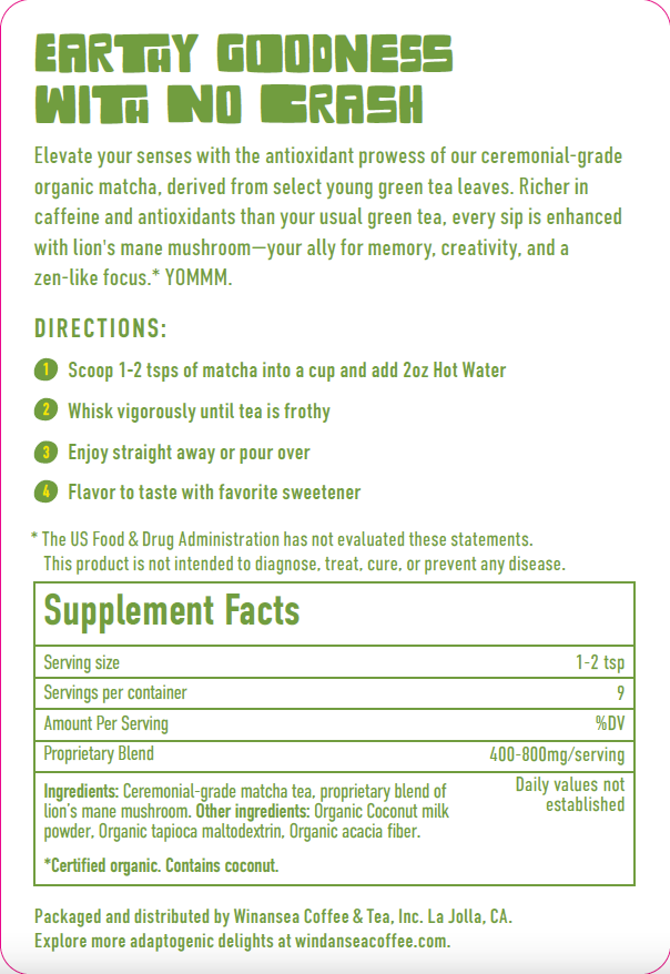 **PRE-SALE** Magic Matcha | Mushroom Matcha Powder