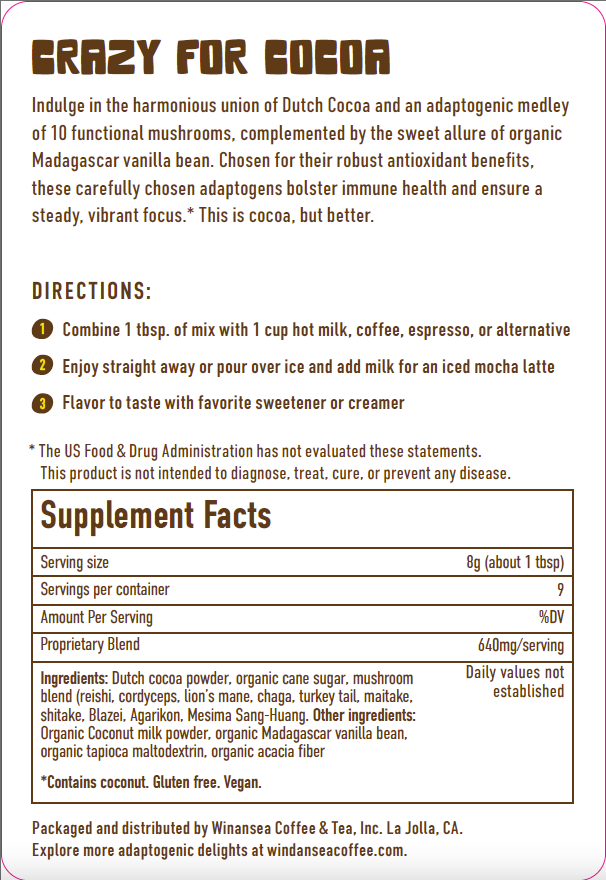 **PRE-SALE** Loco Mocha | Mushroom Hot Cocoa Mix