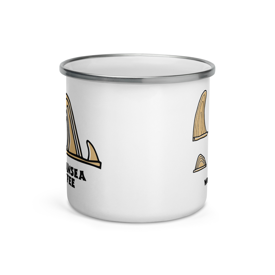 Fin Box Enamel Mug - WindanSea Coffee